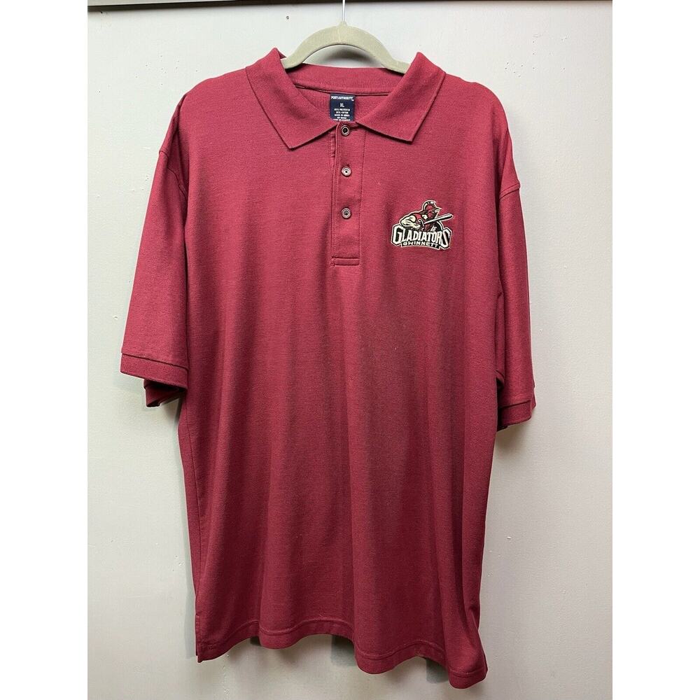 Gwinnett Gladiators Atlanta ECHL Minor League Hockey Polo Shirt Mens XL Stitched